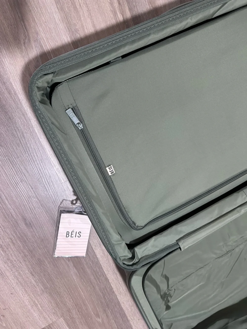 BEIS Olive Green Hardside Carry-On Spinner